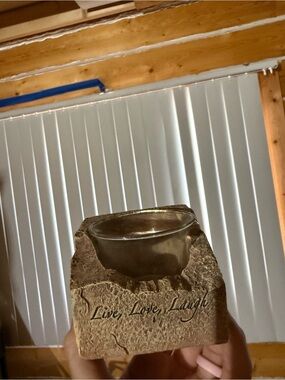 4 home decor candle holder ,picture ,basket , basket with balls